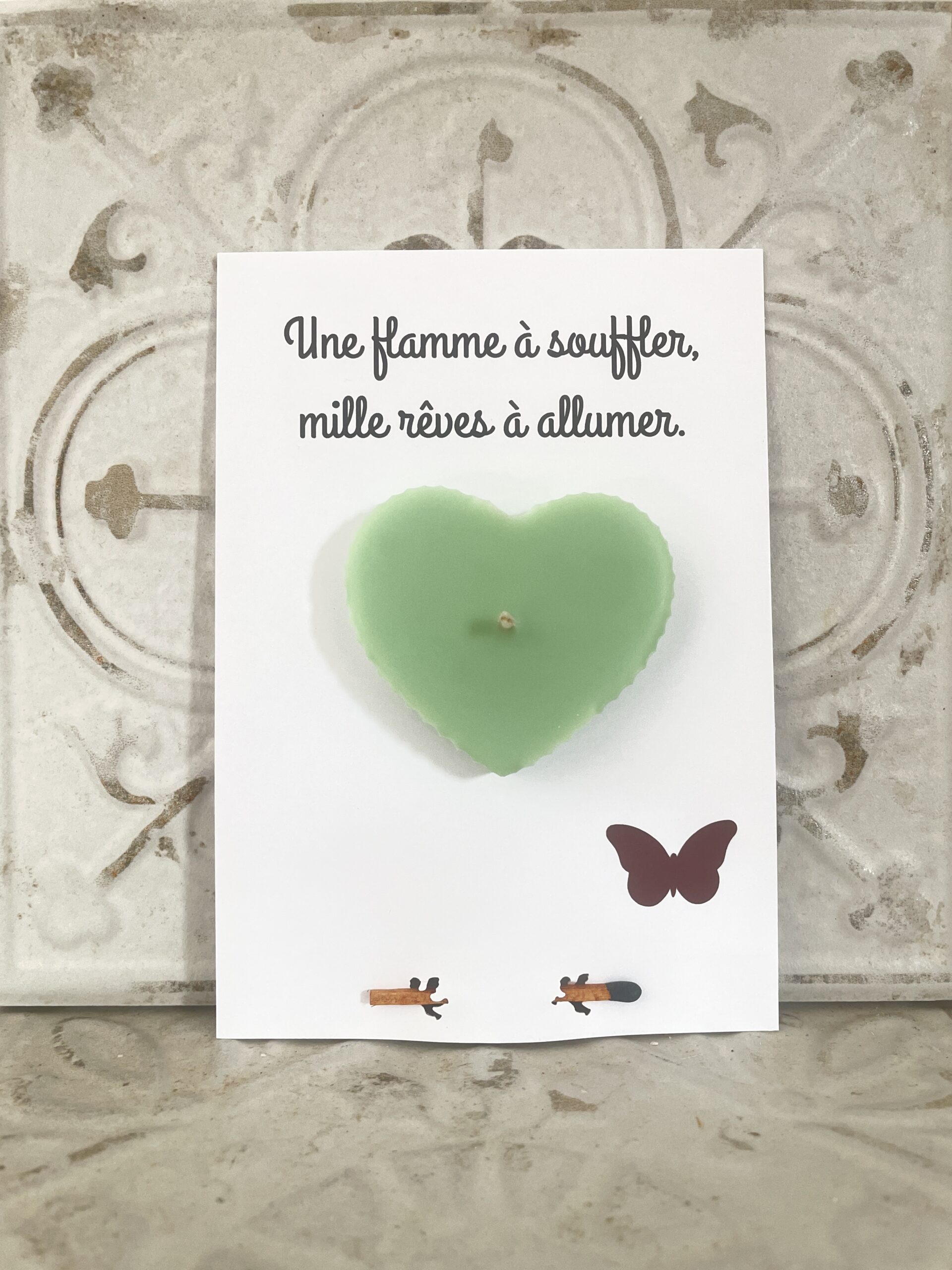 Carte Message & Bougie Mille rêves – Image 2