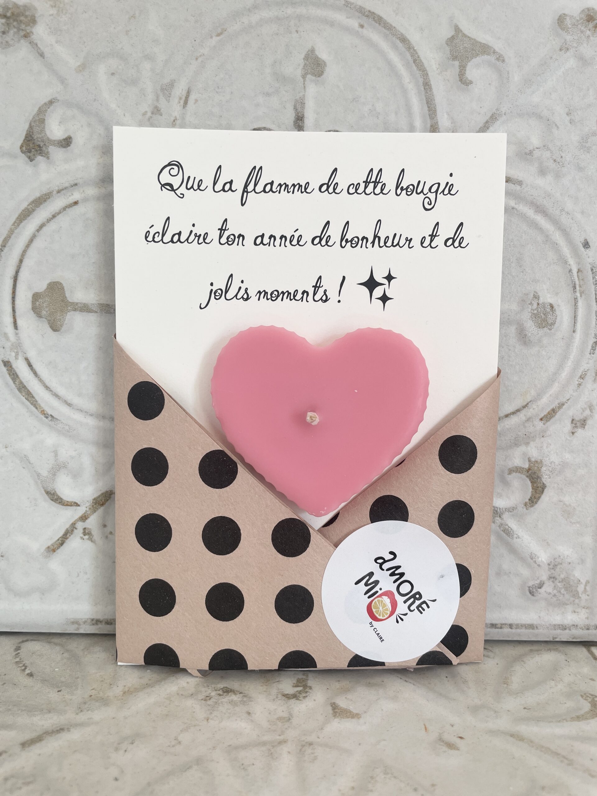 Carte Message & Bougie Jolis Moments – Image 3