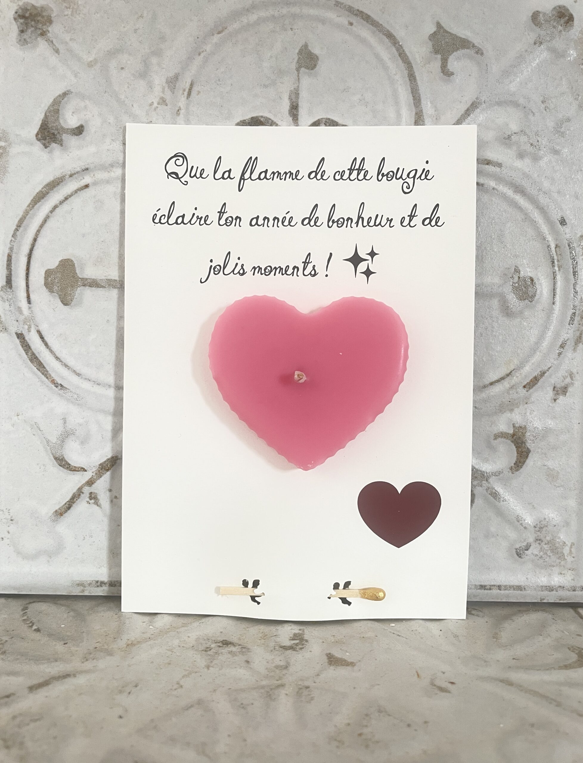 Carte Message & Bougie Jolis Moments – Image 2