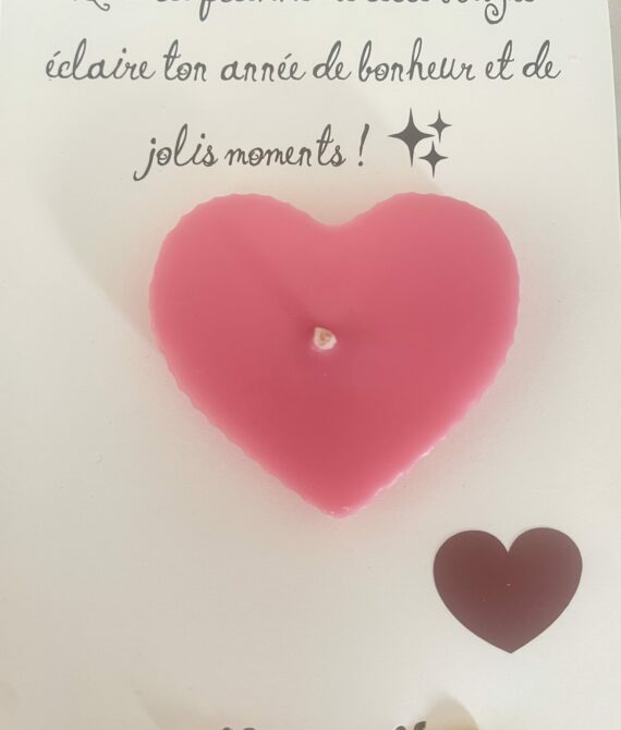 Carte Message & Bougie Jolis Moments
