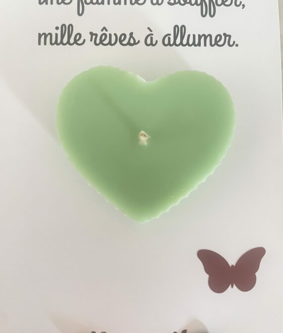 Carte Message & Bougie Mille rêves