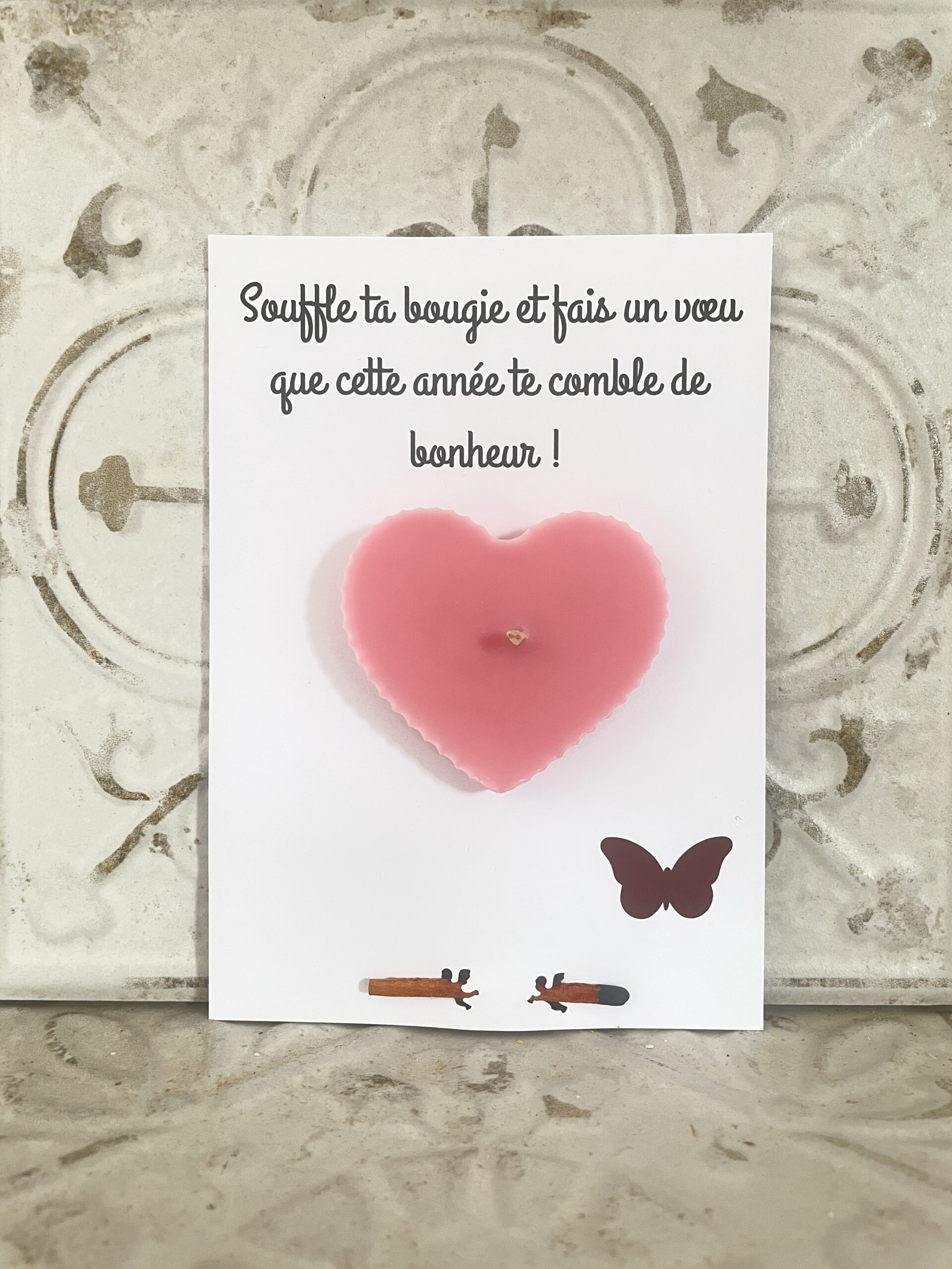 Carte Message & Bougie Fais un Vœu – Image 2