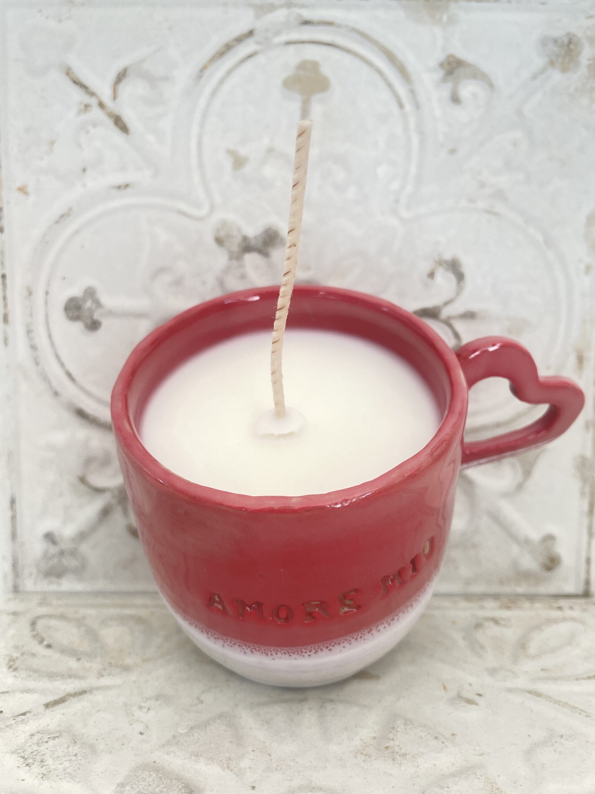 Cér’AmOré Mio Tasse Anse Coeur Rouge – Image 3