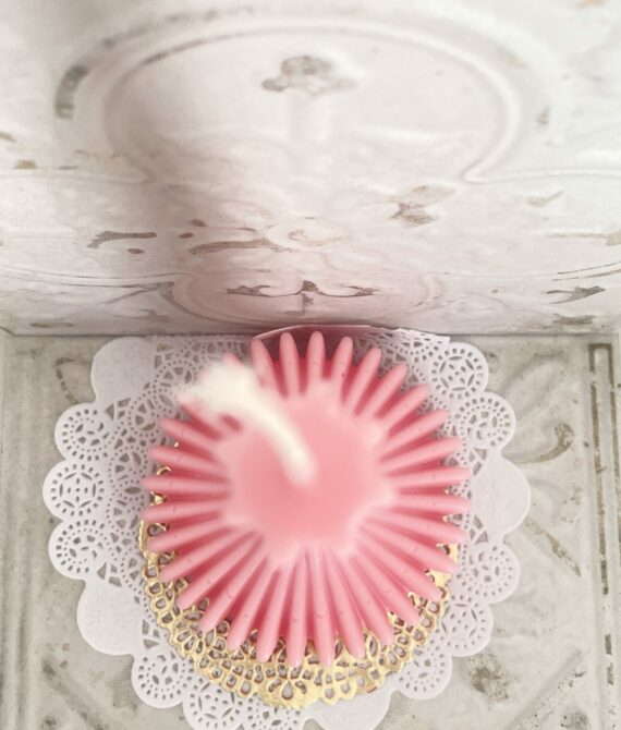 Chandelles Bougeoir Rose Bonbon