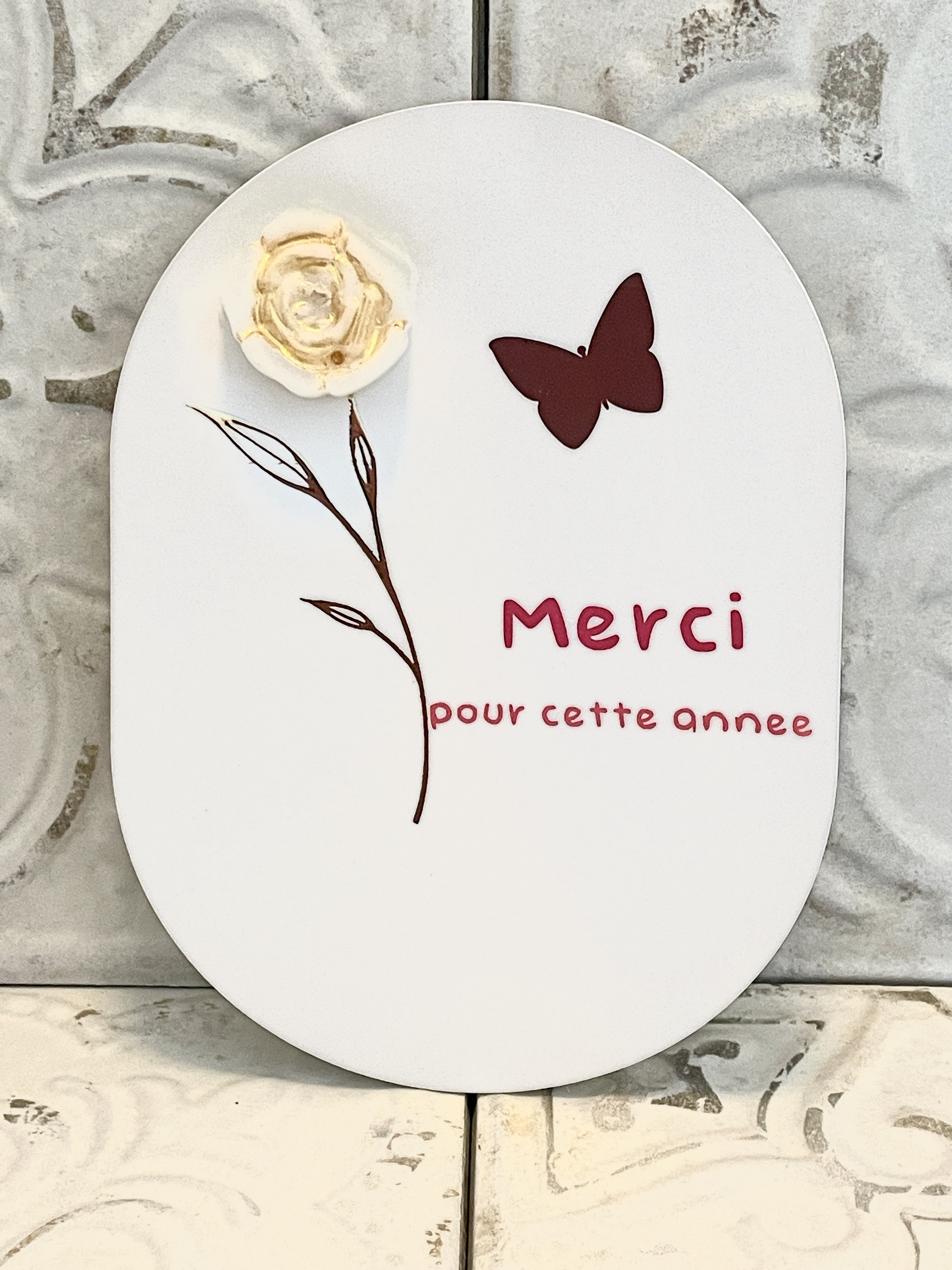 Carte Merci pour cette année 2026 – Doré